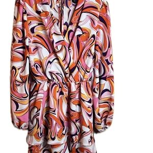 Express Vibrant Geometric Colors  Romper